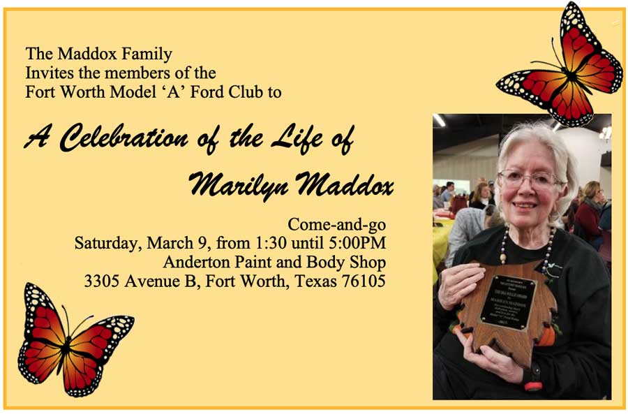 Celebration of the Life of Marilyn Maddox